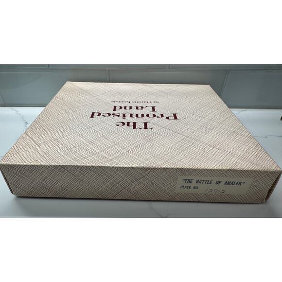 Battle of Amalek, The Promised Land, by Viannis Koutsis, Porcelain plate 8 of 12 - Picture 9 of 10